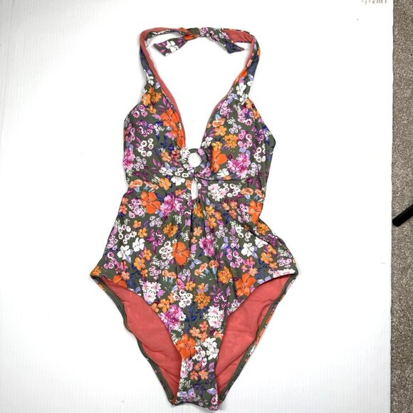 sea level swim one piece swimsuit Parkland Keyhole Halter Pool Tropical size 6 - Picture 6 of 9